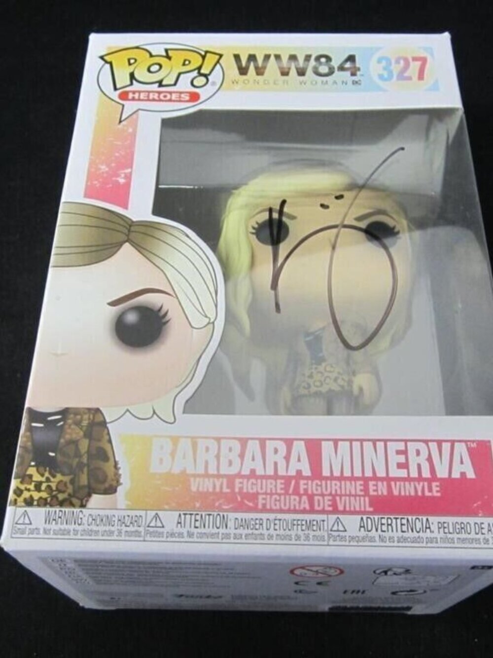 Kristen Wiig signed Funko Pop! Vinyl: DC Comics - Barbara Minerva #327 w/COA